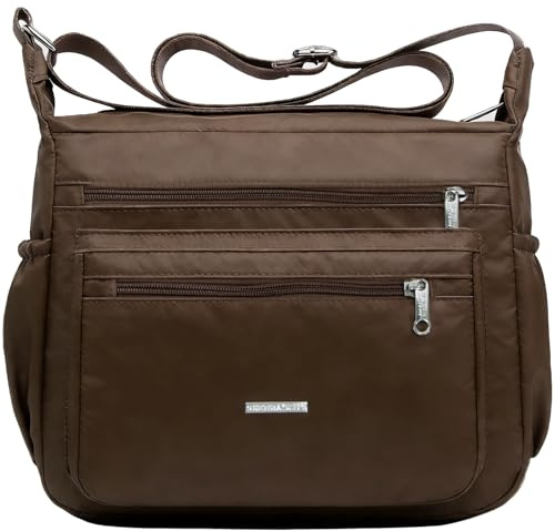 FAVORTALK Damen-Umhängetaschen Frauen Nylon Wasserdicht Crossbody Bag Messenger Tasche