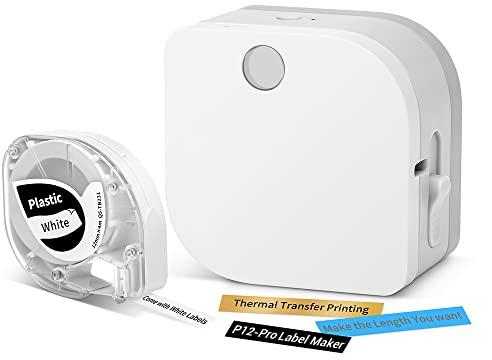 Phomemo P12 Pro Mini etichettatrice Bluetooth, ricaricabile tramite USB, dispositivo di etichettatura, stampante per etichette per casa, ufficio e piccole imprese, per iOS e Android Phone