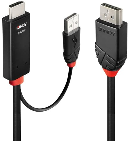 LINDY Câble HDMI vers DisplayPort, 3m