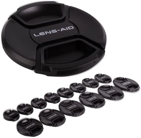 Lens-Aid Objektivdeckel für Kamera Objektive: Lens Cap Ersatz-Schutzkappe kompatibel mit Canon, Nikon, Fujifilm, Olympus, Sony, Panasonic, Pentax etc.