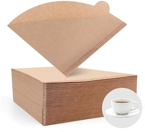 ZHIYE 200PCS Coffee Filter, Disposable Unbleached Cone Filter Papers Size 01 for Coffee Dripper & Pour Over Coffee Maker, 1-2 Cups