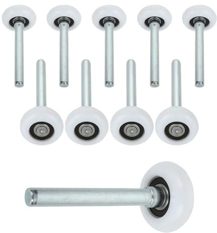 10pcsGarage Door Roller 2 Quiet Nylon Garage Door Wheels 4 Stem Garage Door Replacement Rollers with Premium Sealed 11 Ball Bearing，White