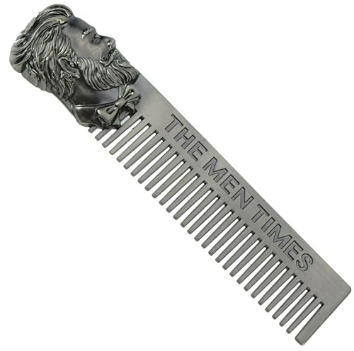 Bartkamm Metall L: 15 cm