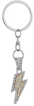 ARFUKA Schlüsselanhänger Blitzform Schlüsselhalter Schlüsselringe Handtaschenanhänger Kristall Strass Taschenanhänger Autoschlüsselanhänger Keychain Geschenke für frauen und Männer