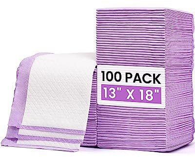 Einweg-Wickelunterlagen für Babys, ultraweich, wasserdicht, 33 x 45,7 cm, 100 Stück