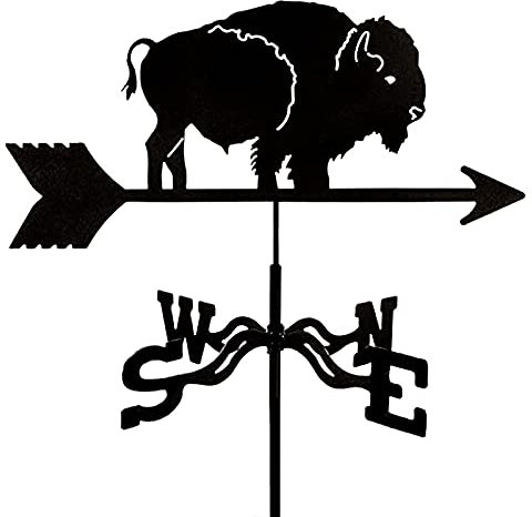 EICOFF Dekoration Windfahne, Wetterfahne mit Tierornament, Richtungsanzeiger aus Metall für Gartendekoration, Dachmontage, Kuh, Eichhörnchen, Wal, Huhn, Adler, Wetterfahne für den Außenbereich, Me