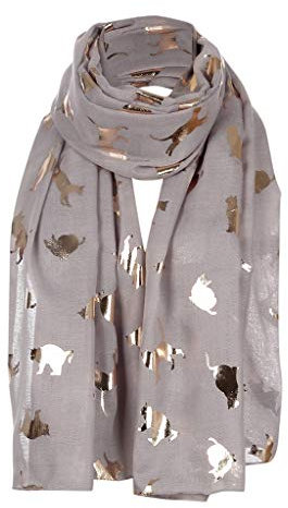 Rrunsv Dreieckschal Damen Winter Loop Scarf Frauen Wrap Gedruckt Katze Schals Reise Mode Folie Seidenschal Beheizt Poncho Dünn Halstuch Warme