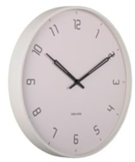 Karlsson Wanduhr Stark - Grau - Ø40cm | Rund - Modern - Eisen - Wanduhr Modern Wohnzimmer - Wanduhren