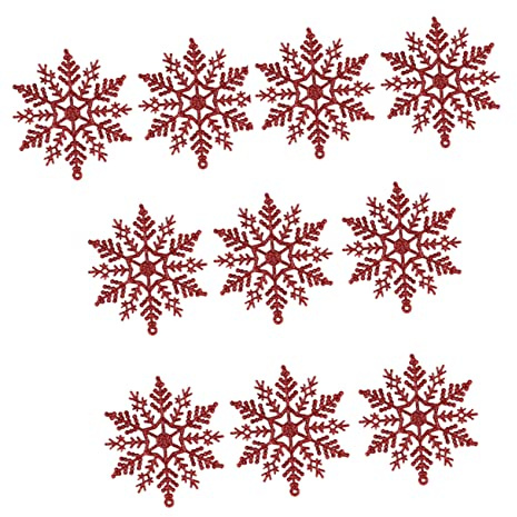 Cabilock Piezas Copos de Nieve de Navidad Adornos arbol Navidad Adorno del árbol Regalos Originales Regalo Original decoración Nieve Brillo Flash
