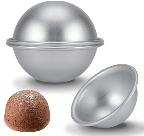 WGFOIP Tortiera Emisferica in Alluminio per Torte, Mousse, Budini con Comoda Sformatura, Ampia Gamma di Applicazioni