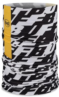 BUFF®| Schlauchschal CoolNet UV® Männlich Weiblich Erwachsene Flexibel, UPF50-Schutz, leicht, dehnbar, recyceltes Material, Sport, Sommer, Einheitsgröße, Noir Logo