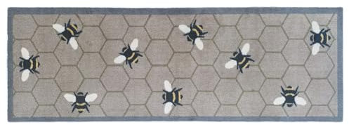 My Mat Nylon Indoor Pattern Washable Doormat for Hallway, Kitchen, Front door My Bee 1 Runner 50x150cm
