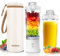 Portable Blender Personal Juicer with Insulated Sleeve for Shakes and Smoothies - 600ml Mini Blender Cup with Travel Lid, USB Rechargeable - Electric Protein Shaker for Kitchen, Travel, Office, Gym