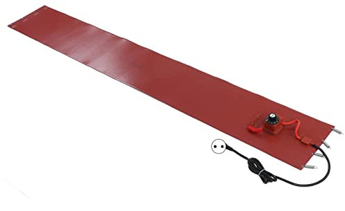 Fafeicy Calentador de Cubo de Tambor, Almohadilla Térmica de Barril de Silicona con Termostato, 2000 W, 9,8 X 68,5 Pulgadas, 30 °C-150 °C, para Bidones de Aceite de 200 L, Tuberías,