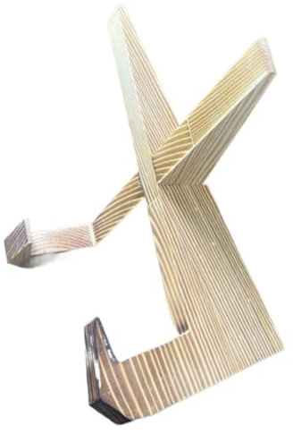 HYKJCSS Buchständer Buchhalter Kochbuchständer, Rustikaler Holz-Kochbuchhalter, Faltbarer Rezeptbuchhalter Für Präsentationsständer, Kochbuchständer Kochbuchhalter(B)