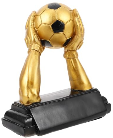 SUPVOX Trofei Premio Coppa d'oro da Calcio in Posa da Portiere Elegante Resina per Eventi di Squadra