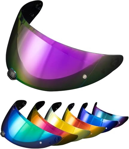 PSLER Visiera per HJC i70 i10 HJ-31,Visiera Colorata Accessori per Casco da Moto Ricambio(Viola Intenso)