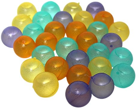 32-Pack Colorful Reusable Ice Balls – Non-Diluting Ice Cubes for Whiskey, Cocktails, Iced Coffee, Juice, and Soda – Fun Drink Chillers for Parties and BBQs