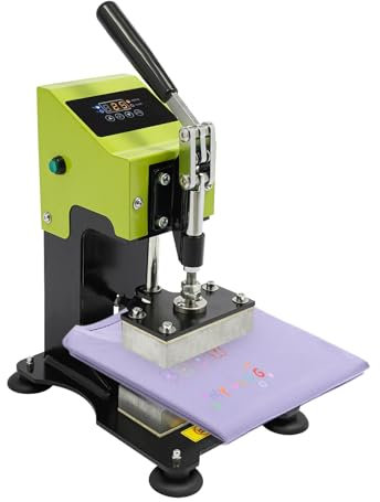 Susoso Transferpresse, 900W Wärmepresse Maschine mit Heizplatte aus Aluminiumguss T-Shirt Heat Press für die Übertragung Ihrer Designs auf T-Shirts 27x20x33cm