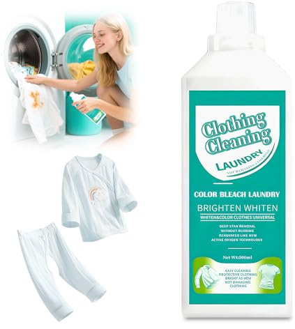 Topbashgo Stain Remover for Clothes, 2025 New Fabric Stain Remover Spray, Safe on Everyday Fabrics, 500ml (1)
