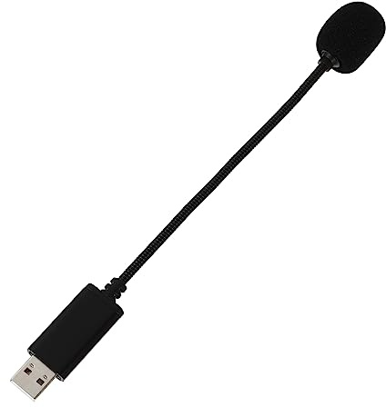 BIUDECO USB Kondensatormikrofon für Computer mit USB Stecker Schwarz