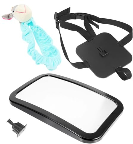 Beaupretty Specchietto Auto Girevole per Osservazione Sedile Posteriore Campo Visivo Montaggio Semplice e Sicurezza in