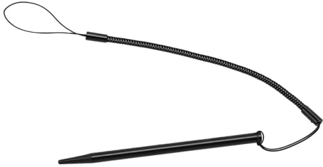 Jectse Stylet Résistif Stylet à Ressort à Ressort Stylo Tactile Résistif avec Pointe Résistante à l'usure pour Machines POS Compteurs Bancaires Blocs de Signature (Short 92 Noir avec câble)