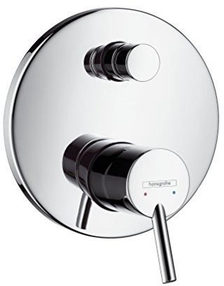 hansgrohe Talis S bath and shower mixer for 2 outlets with integrated backflow prevention, chrome