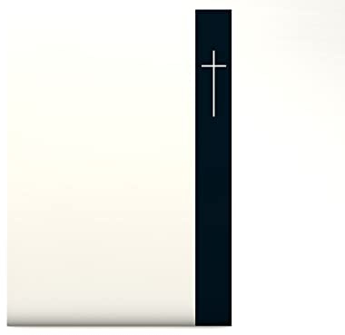 Trauer-Papier Kreuz, 50 Blatt A4, 100g/qm, hochwertiges Trauerpapier/Briefpapier für Laser/Ink/Copy/Hand