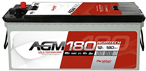 Panther AGM 180Ah 12V Versorger Batterie Mover Boot Solarbatterie statt 170Ah 200Ah