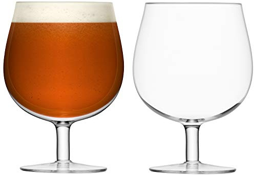 LSA International Bar Craft Beer Glass 550ml Clear | Set of 2 | Mouthblown & Handmade Glass | BR33