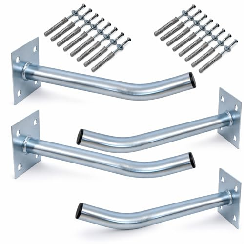 Premium X 4x Autoreifen Wandhalter 35cm | Reifenhalter für Auto Felgen, Inkl. Montage Schraubensatz