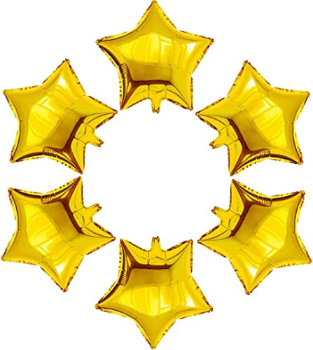 24 Pcs 18 Gold Star Balloons Foil Balloons Mylar Balloon for Baby Shower, Gender Reveal, Wedding, Magical Prom or Engagement Party Decoration