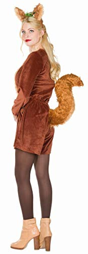Rubie's 13440-36 damer maskeradkostym djur ekorre puschel Jumpsuit karneval (36), flerfärgad