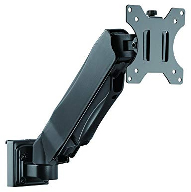 LogiLink EO0019-5 - Organisationsschienen Monitorarm, mit Gasdruckfeder, 13-27 zur Montage an die Organisationsschiene EO0019-1 Mattschwarz