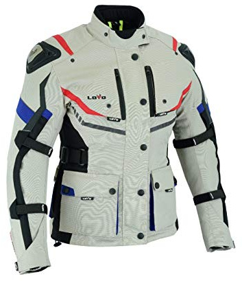 LOVO - Chaqueta Moto Tricapa 4 Estaciones Mujer - Chaqueta Moto Mujer Verano e Invierno con Protecciones - Cazadora Moto de Alta Resistencia Longitud 3/4 - Pensada para Máxima Comodidad y Seguridad
