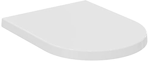 Ideal Standard - Blend curve, Copriwater avvolgente 360x455x35mm, Copri wc con chiusura normale e sgancio rapido, Tavoletta in Duroplast con cerniere in acciaio inox, Bianco
