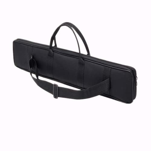 Fengtaike Flute Bag Soft Carry Bag, Flute Storage Bag, Flute Carry Case with Front Pocket, Shoulder Strap Holds 5 Flutes
