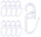 Redamancy 120 pcs Ganchos de Cortina, para Anillos de Cortina con diámetro de 6 mm, diámetro de 5 mm y diámetro de 4 mm, Colgadores Transparente para Barra de Ducha, Persianas