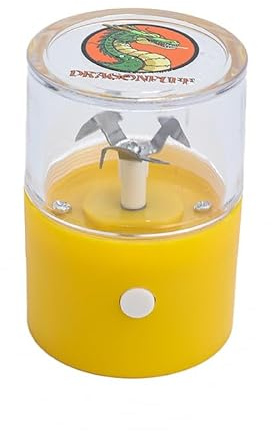 DRAGONPUFF Powercharge Electic Herb Grinder Upgraded Portable Dry Herb Tobacco Crusher (Yellow)