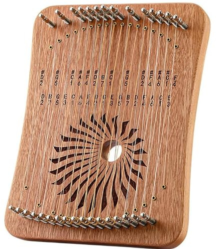 ZORZA Tragbares Daumenklavier mit 31 Saiten, Harfe mit Stimmtasten, Saiteninstrument für Musikliebhaber, Anfänger, Kinder und Erwachsene,A01