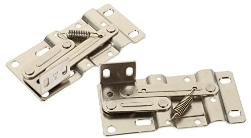 jojofuny 2pcs 45 Degree Tip Out Tray Hinges Soft Close Cabinet Door Lift and up Hidden Small Hinges for Furniture and Sink Base Repair Kit