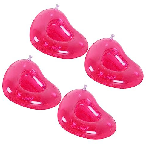 VICASKY 4piezas Soporte Flotante para Bebidas Inflable Forma Posavasos Piscina o Playa para Celebraciones Acuáticas
