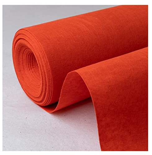 Hochzeitsgangläufer, anpassbar, für drinnen und draußen, Party-Dekoration, reißfest, Einweg-Teppichrolle, Orange, 1,5 x 15 m, ideal für Empfang, Zeremonie, Bühne (Rosso, 1 x 30 m)