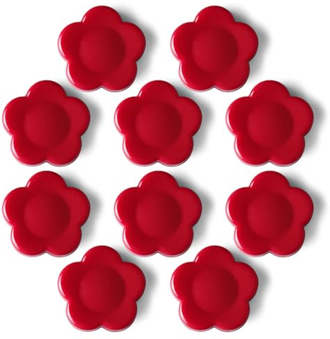 PYJLBX Aimant Frigo - 10PCS Aimant Puissant Rouge, Petit Aimant Tournesol Décoratif, Aimants Tableau Magnétique, Magnet Frigo, Mini Aimants pour Tableau Blanc, Calendrier, Réfrigérateur, Bureau, École