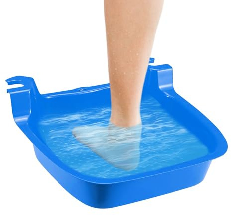 Bain de pieds - de trempage pliable sur pied | Bassin de lavage des pieds de la piscine | navires antidérapants de grande taille résistants aux rayons UV pour la relaxation, la