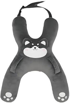 Générique Oreiller De Voiture Enfant - Soutien Cervical Confortable pour Siège Auto - Respirant Confortable Coussin H Doux pour Enfant Voyage Route