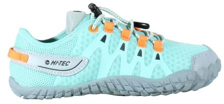 HI-TEC - Zapatillas Barefoot Niño Abyss Junior | Deportivas Barefoot Niño Montaña, Senderismo | Calzado Respetuoso, Cómodo, Minimalista | Ligero, Transpirable y Flexible | Acqua, 30