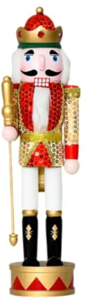 SZLIFE Schiaccianoci in legno, decorazione natalizia, artigianato per le feste, piccoli oggetti da collezione, bomboniere, figura tradizionale dello