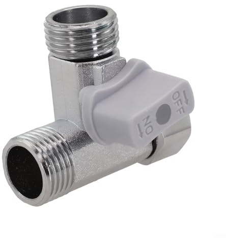 Valvola di arresto a T ad angolo in lega di zinco per bidet spruzzatore portatile serbatoio WC e connessioni del sistema idrico della cucina